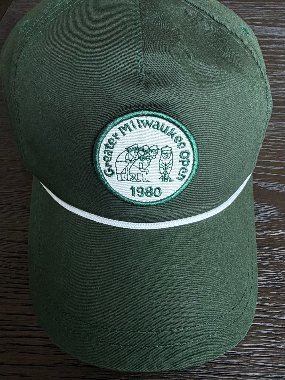 American Needle Dark Green Baseball Cap with White Trim